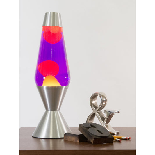 16.3″ LAVA LAMP – YELLOW/PURPLE/SILVER - US 5943