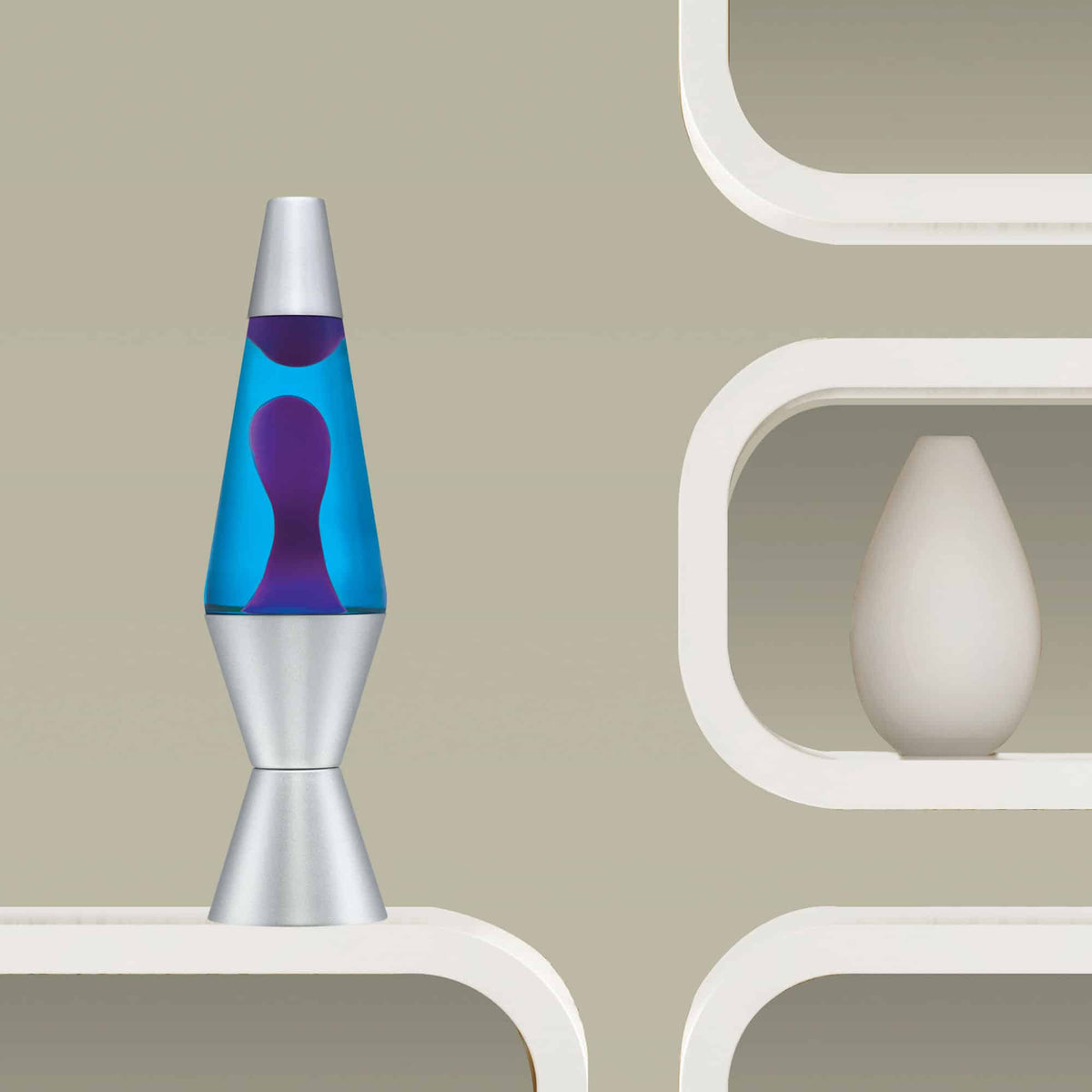 14.5″ LAVA LAMP – PURPLE/BLUE/SILVER - US 3648