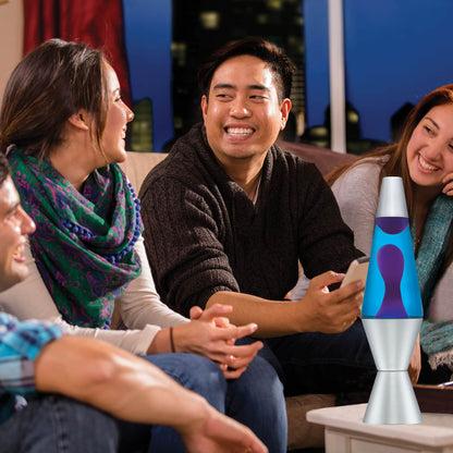 14.5″ LAVA LAMP – PURPLE/BLUE/SILVER - US 3648